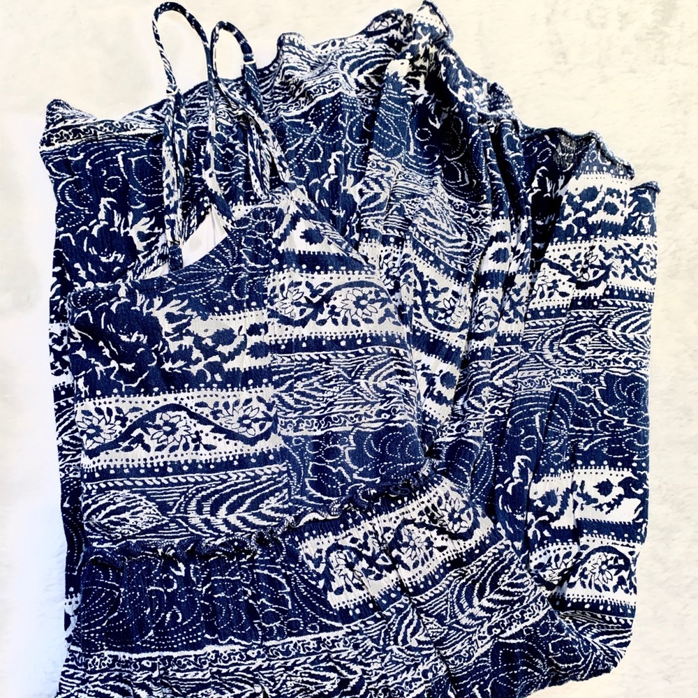 Blue Patterned Dress